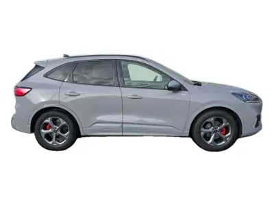 SZARY SUV FORD KUGA z 2024 r., HYBRYDA/BENZYNA, skrzynia biegów AUTOMATYCZNA 112KM, zdjęcie 3 z 28