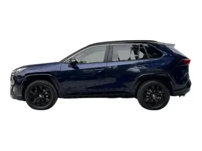NIEBIESKI SUV TOYOTA RAV4 z 2023 r., HYBRYDA/BENZYNA, skrzynia biegów AUTOMATYCZNA 218KM, zdjęcie 2 z 19