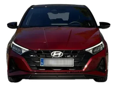CZERWONY HATCHBACK HYUNDAI I20 z 2025 r., BENZYNA, skrzynia biegów AUTOMATYCZNA 101KM, zdjęcie 8 z 19