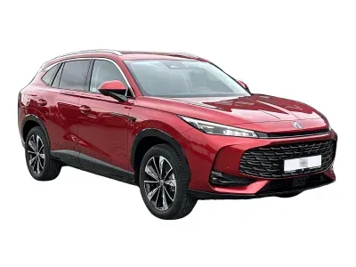 CZERWONY SUV MG HS `25 HEV z 2026 r., HYBRYDA/BENZYNA, skrzynia biegów AUTOMATYCZNA 224KM, zdjęcie 6 z 12