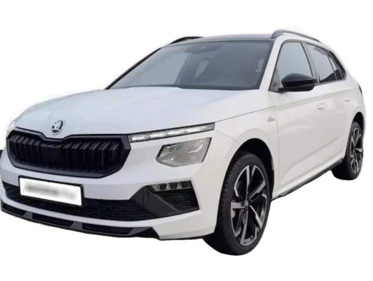 BIAŁY HATCHBACK SKODA KAMIQ z 2025 r., BENZYNA, skrzynia biegów AUTOMATYCZNA 150KM, zdjęcie główne
