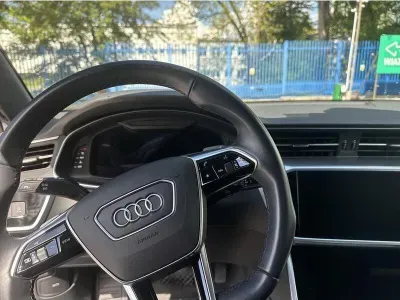 CZARNY SEDAN AUDI A6 z 2022 r., BENZYNA, skrzynia biegów AUTOMATYCZNA 265KM, zdjęcie 4 z 19