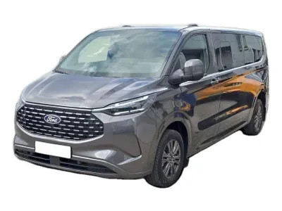SREBRNY VAN FORD TOURNEO CUSTOM z 2025 r., HYBRYDA/BENZYNA, skrzynia biegów AUTOMATYCZNA 171KM, zdjęcie główne