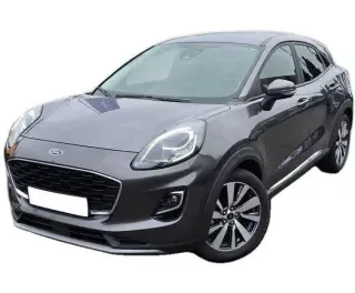 SZARY HATCHBACK FORD PUMA z 2022 r., HYBRYDA/BENZYNA, skrzynia biegów AUTOMATYCZNA 92KM, zdjęcie główne
