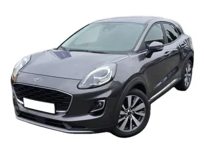 SZARY HATCHBACK FORD PUMA z 2022 r., HYBRYDA/BENZYNA, skrzynia biegów AUTOMATYCZNA 92KM, zdjęcie główne