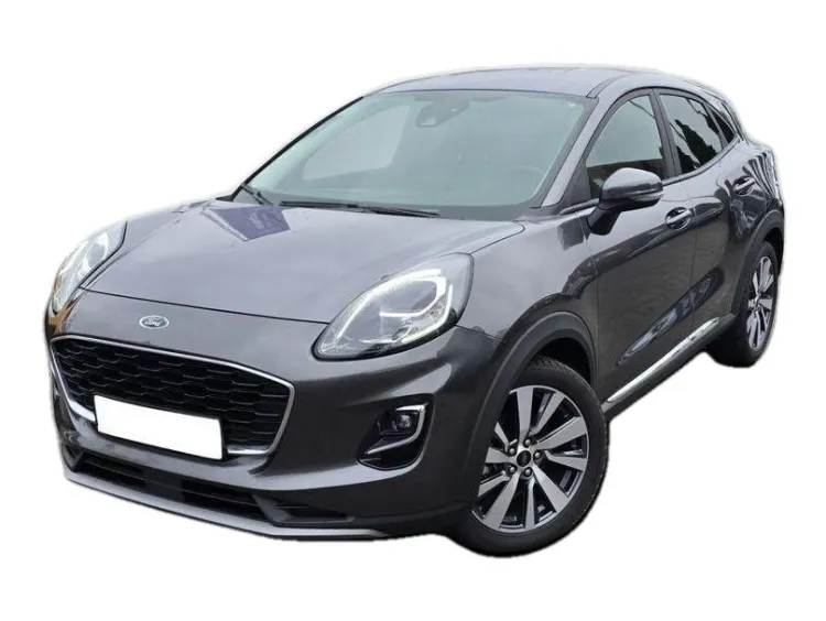 SZARY HATCHBACK FORD PUMA z 2022 r., HYBRYDA/BENZYNA, skrzynia biegów AUTOMATYCZNA 92KM, zdjęcie główne