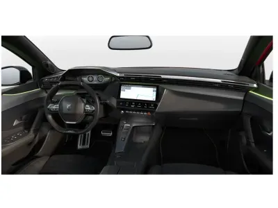 CZERWONY CROSSOVER PEUGEOT 408 GT z 2026 r., HYBRYDA/BENZYNA, skrzynia biegów AUTOMATYCZNA 145KM, zdjęcie 2 z 7