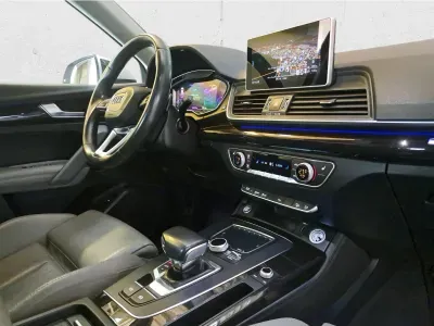 SREBRNY SUV AUDI Q5 z 2018 r., DIESEL, skrzynia biegów AUTOMATYCZNA 190KM, zdjęcie 3 z 5