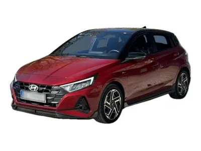 CZERWONY HATCHBACK HYUNDAI I20 z 2025 r., BENZYNA, skrzynia biegów AUTOMATYCZNA 101KM, zdjęcie główne
