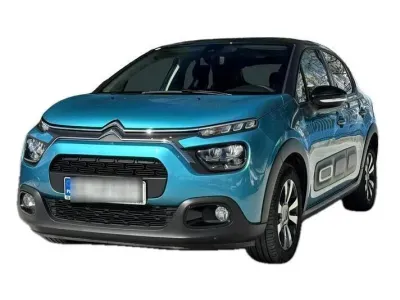 NIEBIESKI HATCHBACK CITROEN C3 z 2023 r., BENZYNA, skrzynia biegów AUTOMATYCZNA 110KM, zdjęcie 2 z 19
